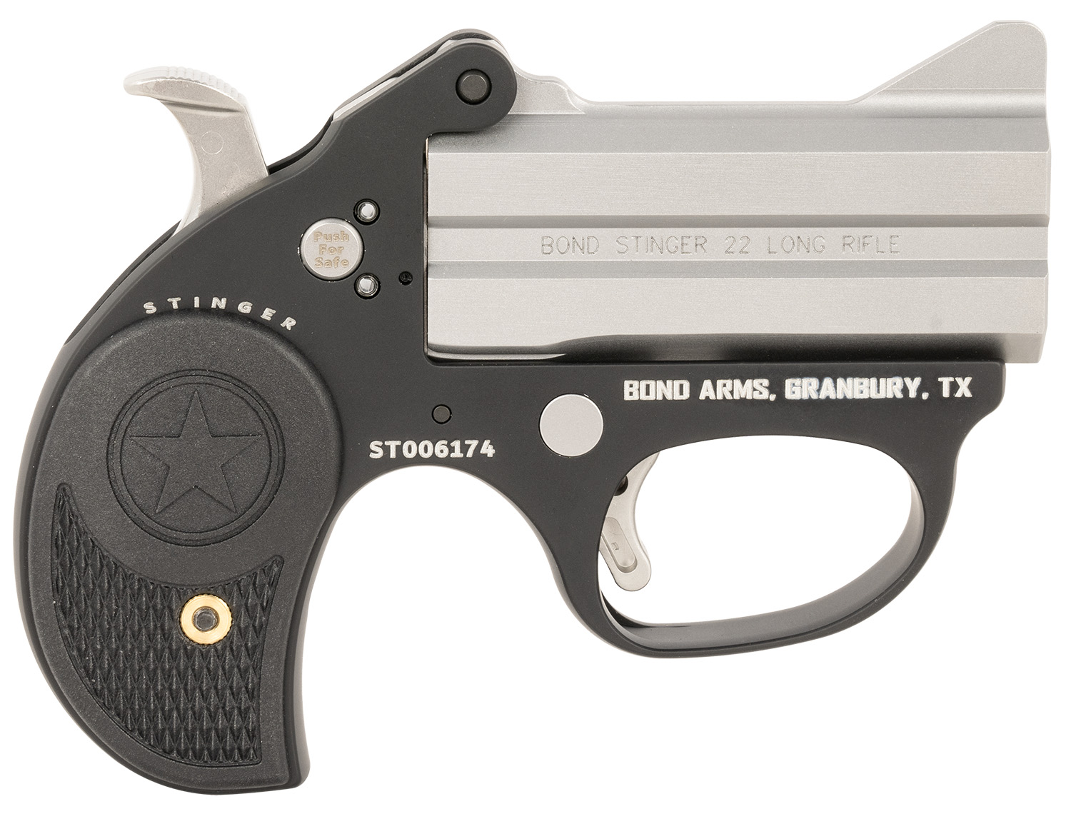 Bond Arms BASL Stinger 22 LR 2rd, 3" Double Stainless Steel Barrel