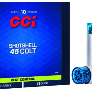 CCI 3746 Pest Control Shotshell 45Colt 150gr #9Shot 10 Per Box/20 Case