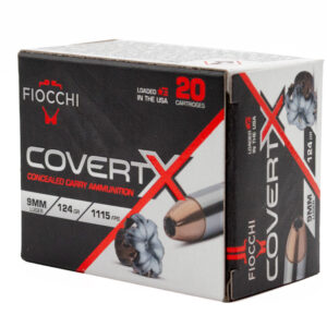 FIO COVERT X 9MM 124GR JHP 20/10