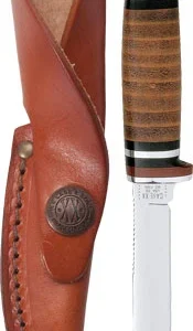 CASE KNIVES LEATHER HUNTER - WITH LEATHER SHEATH