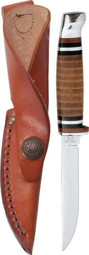 CASE KNIVES LEATHER HUNTER - WITH LEATHER SHEATH