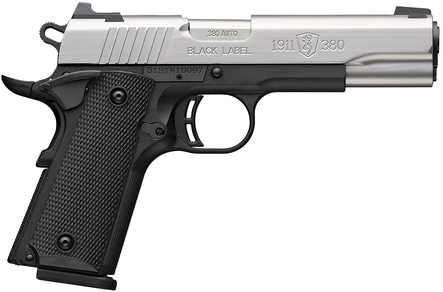 BROWNING 1911-380 380ACP SS 4.25" #