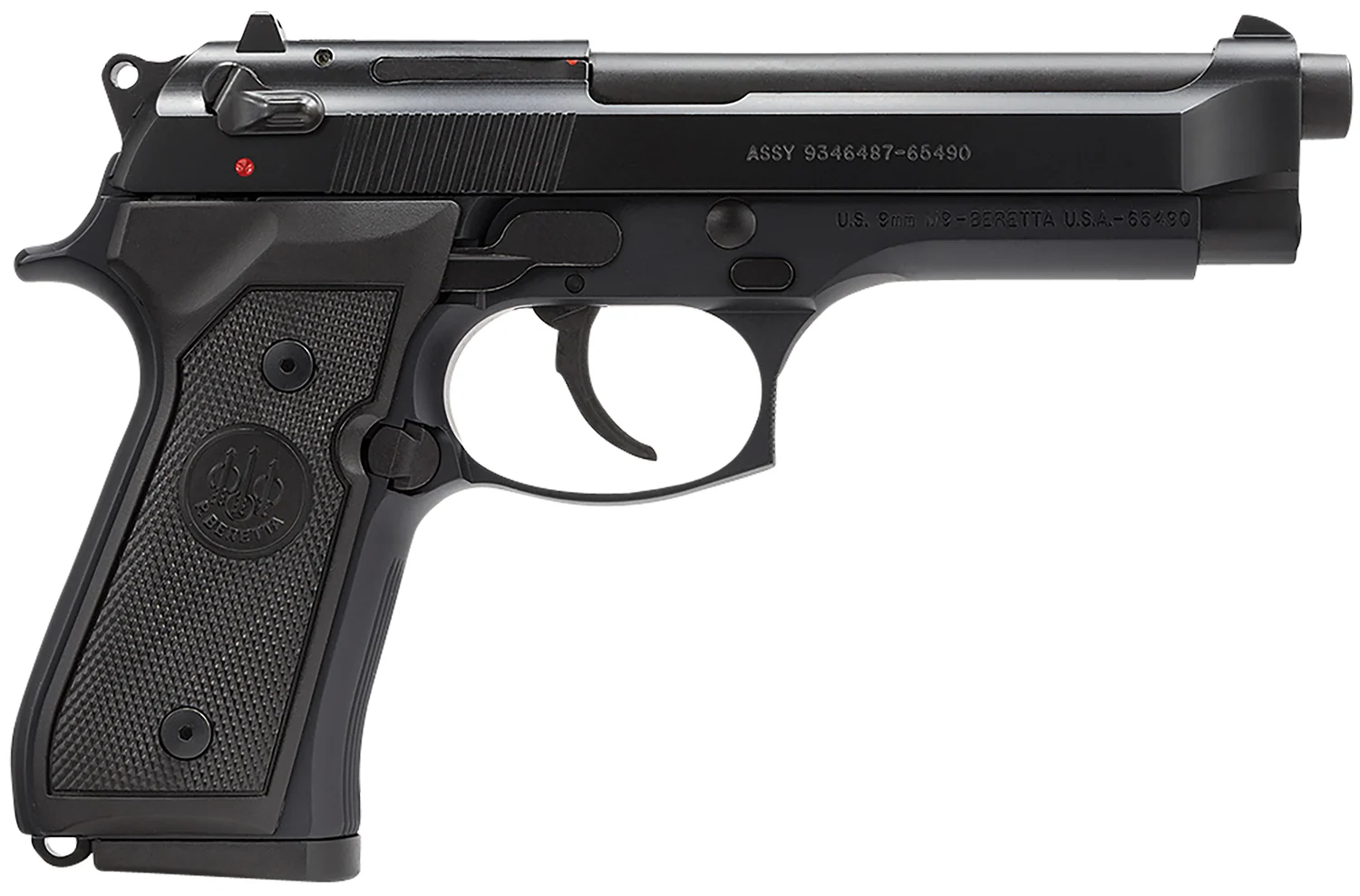 BERETTA 92 M-9 9MM BL/SY 4.9" 10+1 FS