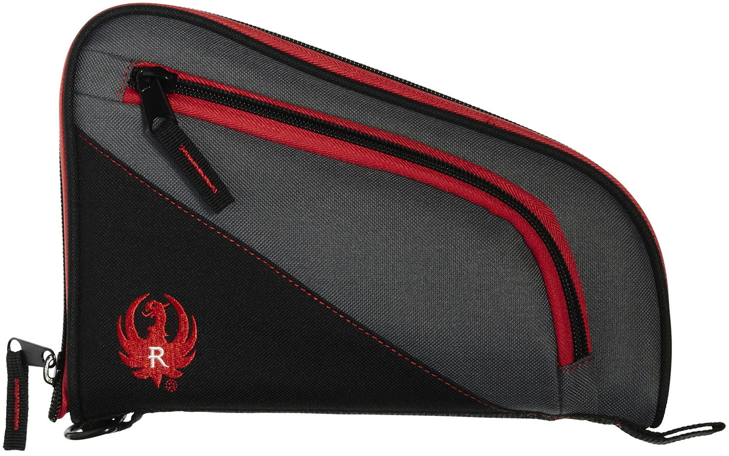 Ruger 27401 Tucson Handgun Case Black/Red/Gray Lockable Zippers