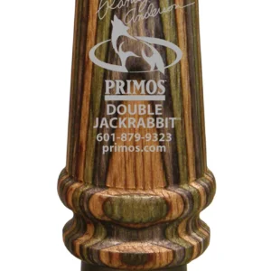 Primos 366 Randy Anderson Double Jackrabbit Open Call Double Reed Rabbit Sounds Attracts Predators Multi Color Laminated Wood