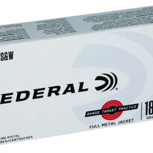 Federal RTP40180 Range & Target 40S&W 180gr Full Metal Jacket 50 Per Box/20 Case