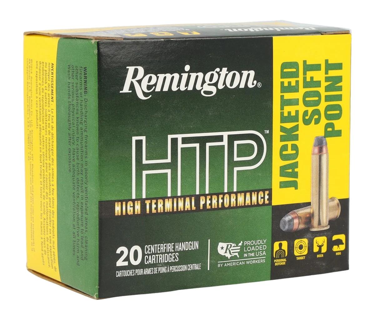 Remington Ammunition 22233 HTP 357Mag 158gr Jacketed Soft Point 20 Per Box/25 Case