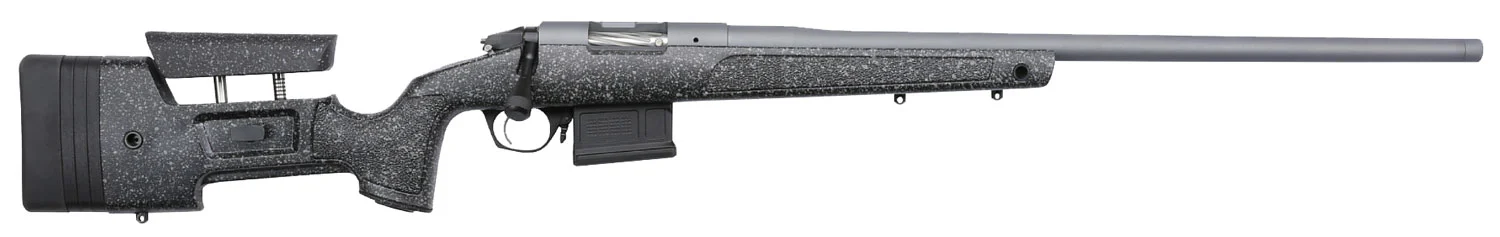 Bergara Rifles BPR2065PRC Premier HMR Pro 6.5 PRC 2+1 26" Threaded Barrel, Tactical Gray Cerakote, Black with Gray Fleck Stock