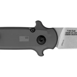 Kershaw 7150 Launch 8 3.50" Folding Spear Point Plain Stonewashed CPM 154 SS Blade Gray w/Insert Aluminum/Carbon Fiber Handle Includes Pocket Clip