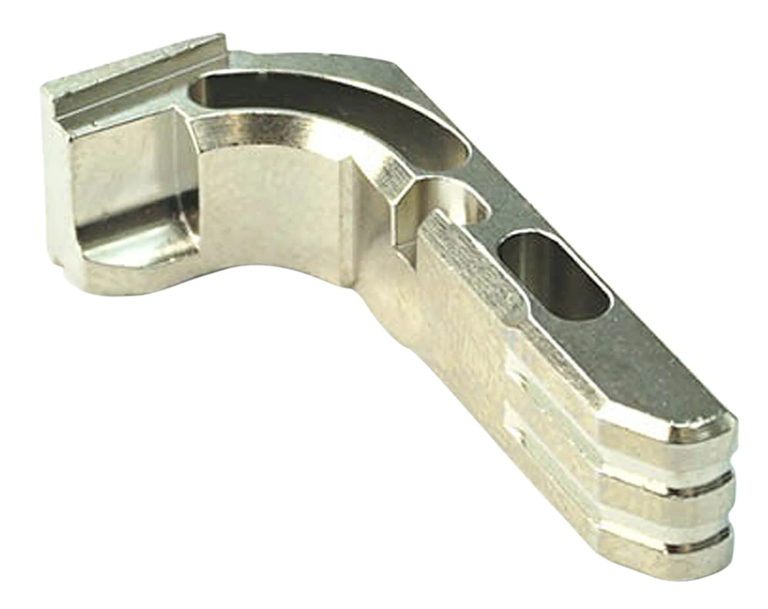 Cross Armory CRGMCSV Mag Catch Extended Glock Gen1-3/P80 Silver Anodized Aluminum