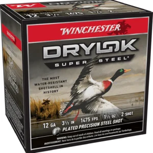 Winchester Ammo SSH12LH2 Drylok Super Steel High Velocity 12Gauge 3.50" 1 1/2oz 2Shot 25 Per Box/10 Case