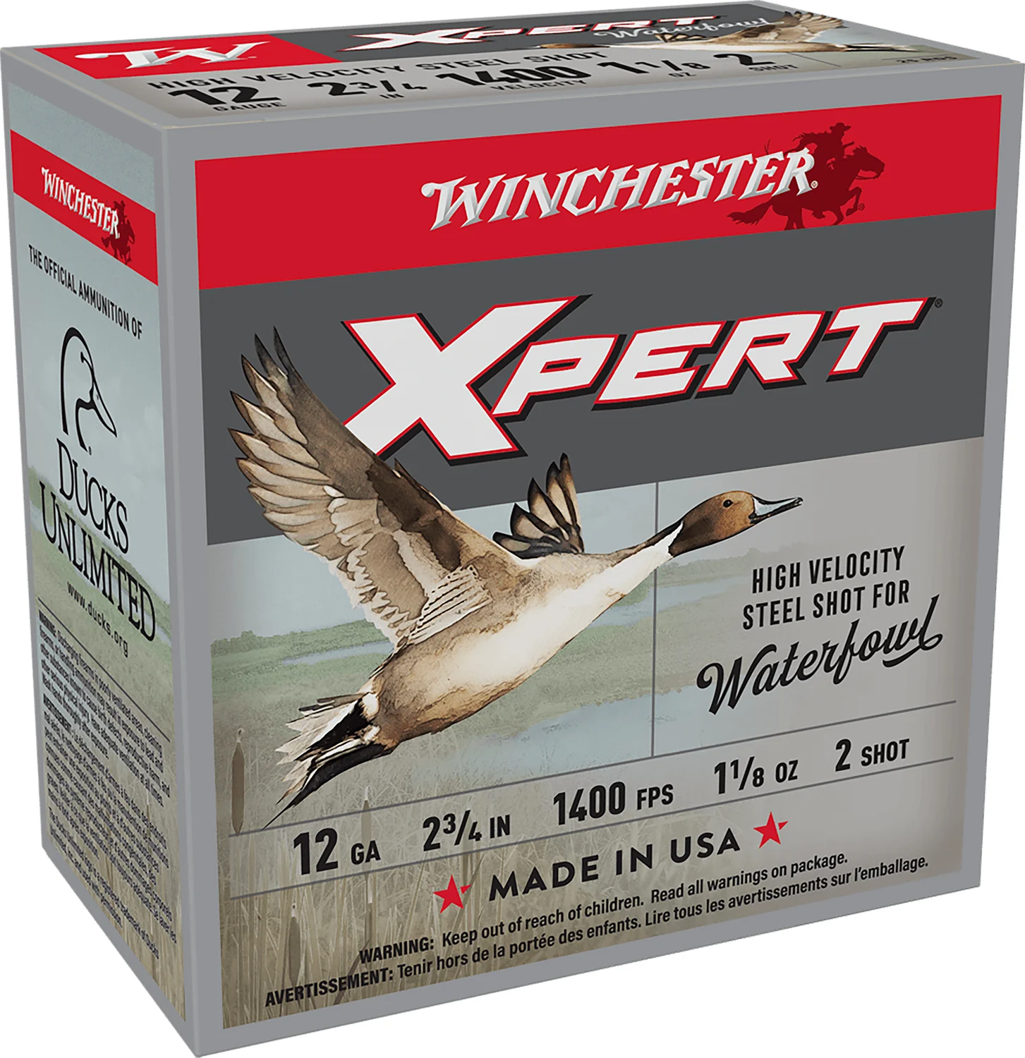 Winchester Ammo WEX12H2 Super X Xpert High Velocity 12Gauge 2.75" 1 1/8oz 2Shot 25 Per Box/10 Case