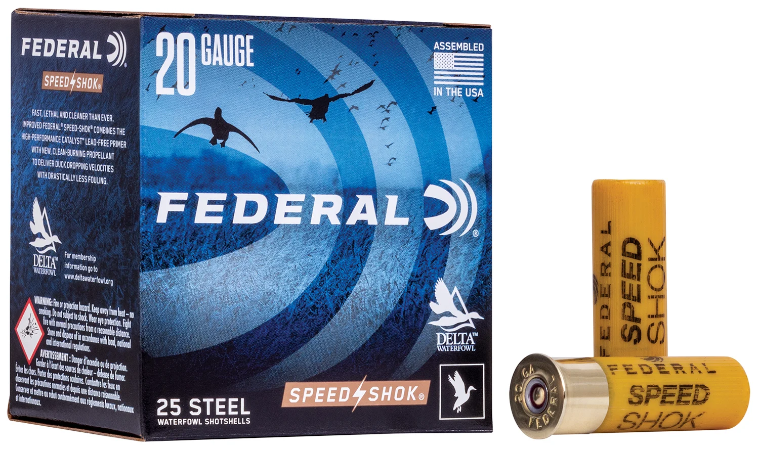 Federal WF2086 Speed-Shok 20Gauge 2.75" 3/4oz 6Shot 25 Per Box/10 Case