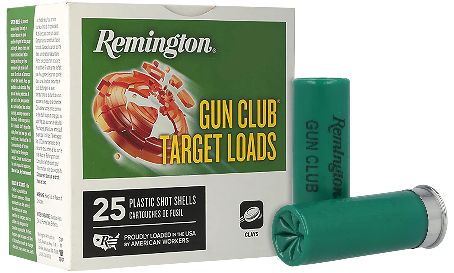 Remington Ammunition 20248 Gun Club 12Gauge 2.75" 1 1/8oz 9Shot 25 Per Box/10 Case