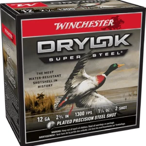 Winchester Ammo XSM122 Drylok Super Steel Magnum 12Gauge 2.75" 1 1/4oz 2Shot 25 Per Box/10 Case
