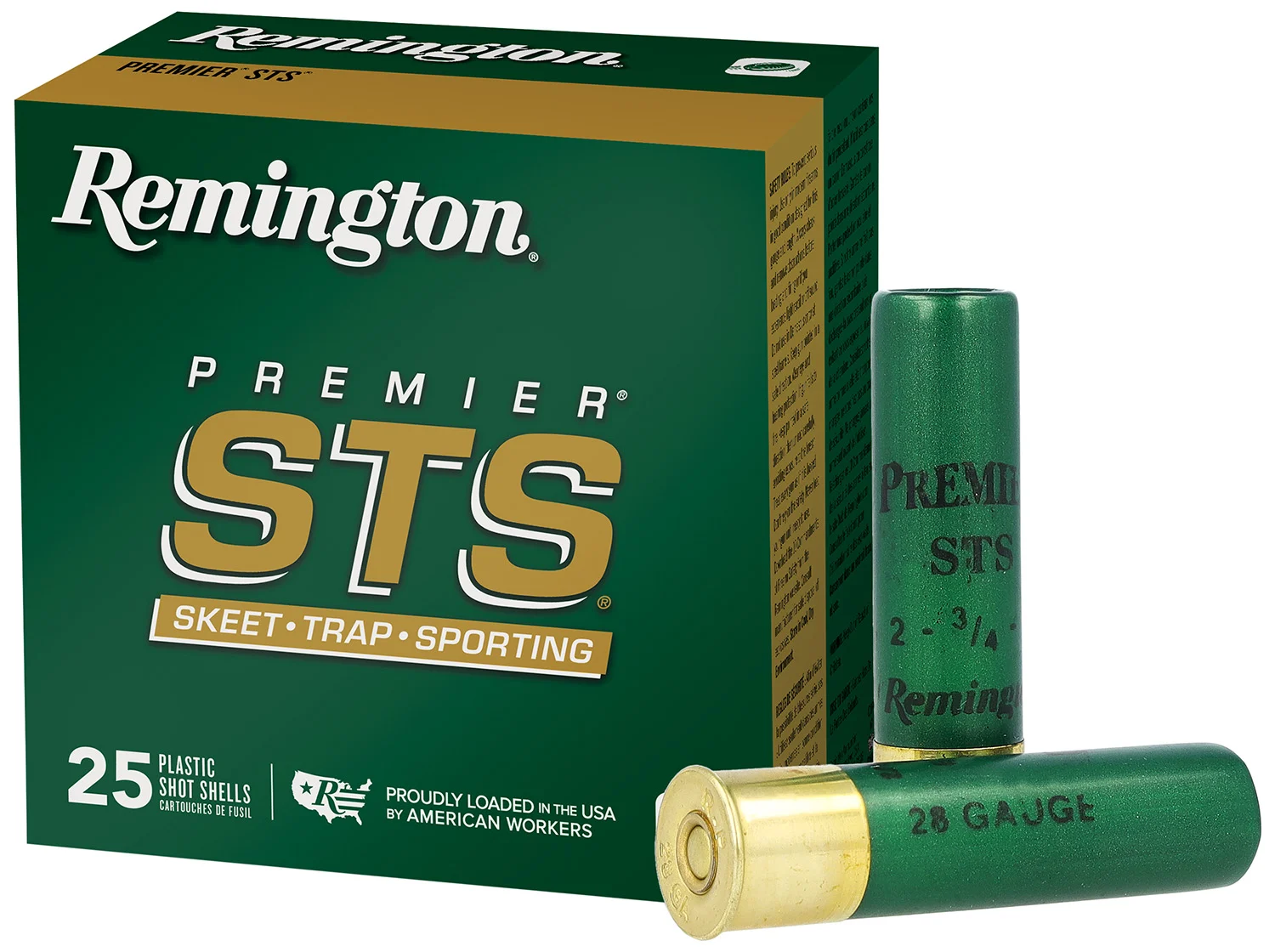 Remington Ammunition 28057 Premier STS 28 Gauge 2.75" 3/4 oz 8 Shot 25 Per Box/ 10 Cs