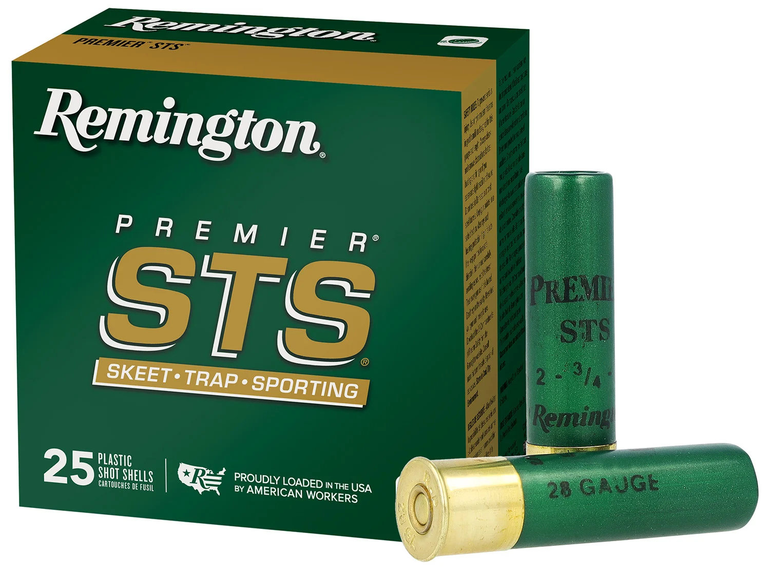 Remington Ammunition 28053 Premier STS 28 Gauge 2.75" 3/4 oz 9 Shot 25 Per Box/ 10 Cs
