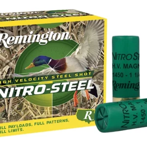 Remington Ammunition 20800 Nitro-Steel High Velocity 12Gauge 3" 1 1/4oz 3Shot 25 Per Box/10 Case