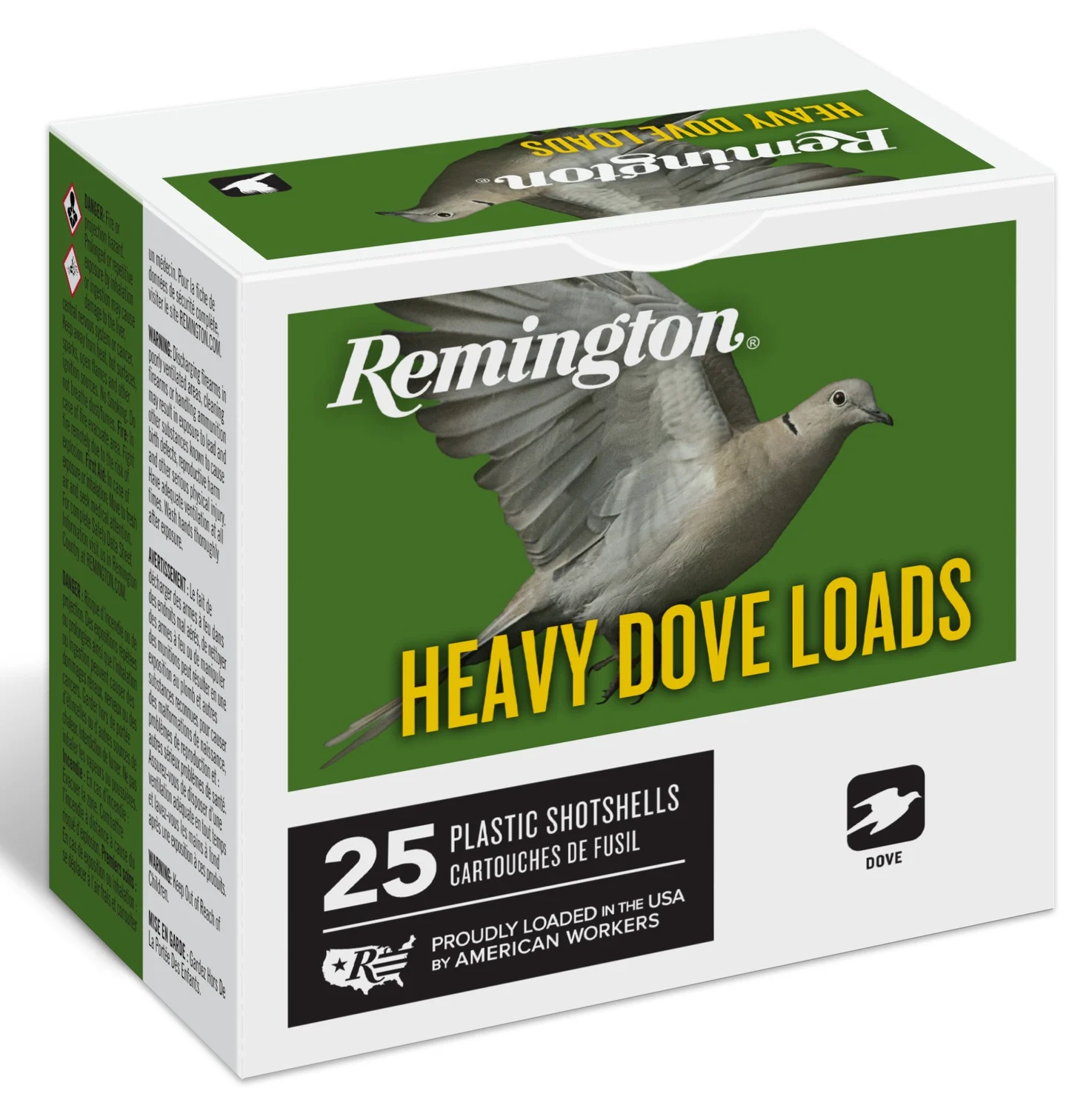 Remington Ammunition 28755 Heavy Dove Loads 12Gauge 2.75" 1 1/8oz 7.5Shot 25 Per Box/10 Case