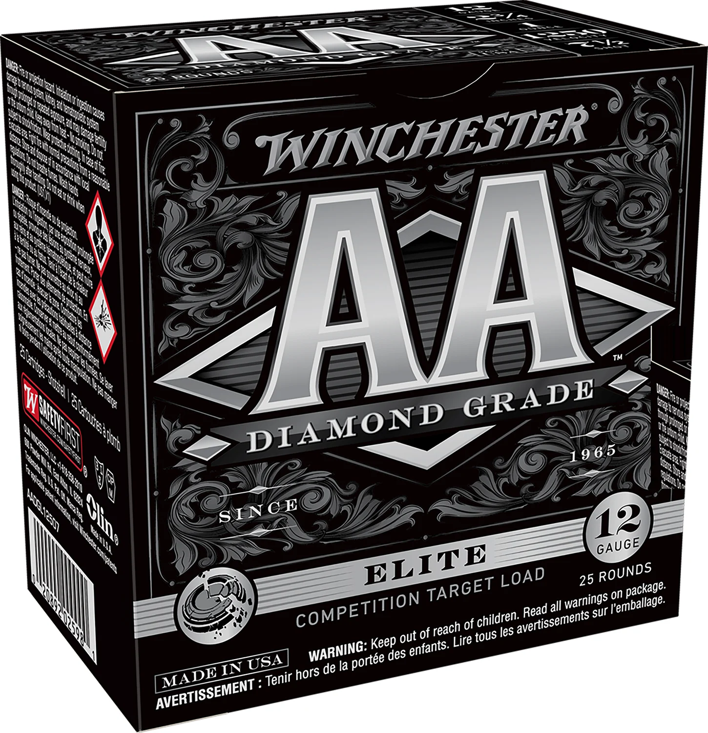 Winchester Ammo AADGL12507 AA Diamond Grade 12 Gauge 2.75" 1 oz 7.5 Shot 25 Per Box/ 10 Cs