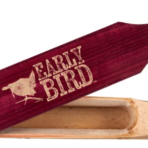 Primos PS2961 Early Bird Box Call Turkey Hen Sounds Attracts Turkeys Natural Walnut/Purple Heart