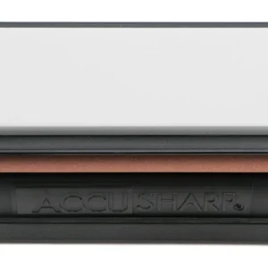 AccuSharp 025C Tri-Stone Deluxe Sharpening System Coarse, Medium, Fine Diamond, Alumina, Ceramic Sharpener Rubber Handle