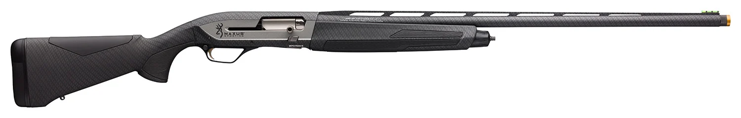 Browning 011708304 Maxus II Sporting 12 Gauge with 28" Barrel, 3" Chamber, 4+1 Capacity, Carbon Fiber Dipped Metal Finish & Hydrographic Dip Carbon Fiber Black Synthetic Stock Right Hand (Full Size)