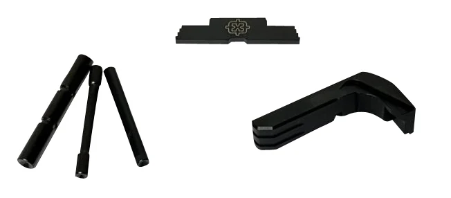 Cross Armory CRG4OKBK 3 Piece Kit Extended Compatible w/Glock Gen4 Black Steel/Aluminum Pistol