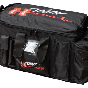 Hornady 9919 Team Hornady Range Bag Black with Red Logo Nylon with Large Compartment & Embroidering