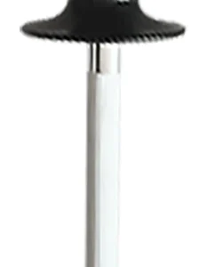 AccuSharp 032C Sharpening Steel  9" Black Overmolded Rubber Handle Steel