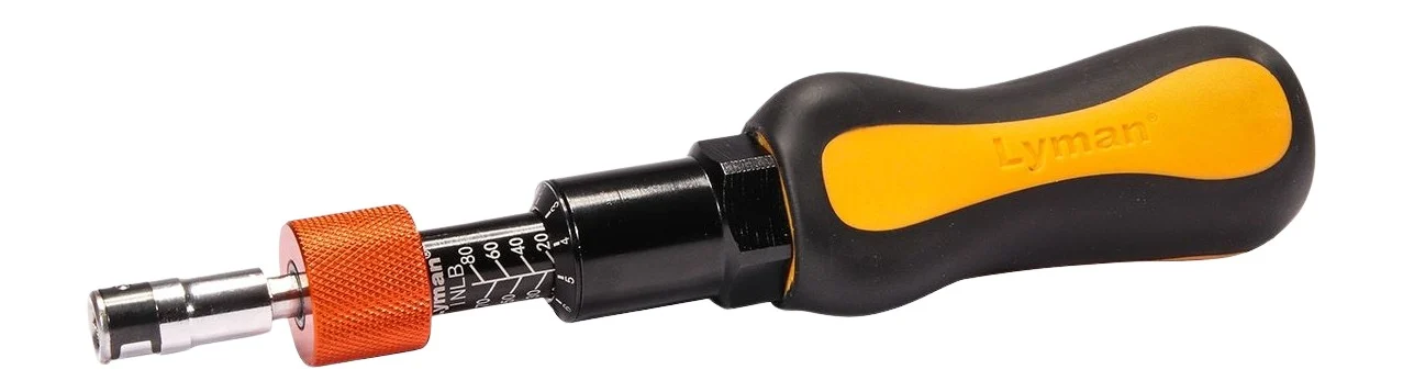 Lyman 7031300 Torque Wrench Black/Orange Steel Rubber Handle