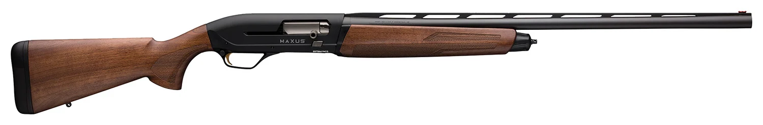 Browning 011735304 Maxus II Hunter Full Size 12 Gauge Semi-Auto 3" 4+1 28" Matte Blued Vent Rib Barrel, Matte Black Aluminum Receiver, Adj Shim Grade I Turkish Walnut Wood Stock