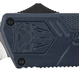 CobraTec Knives NYCTLWTNS Lightweight 3.25" OTF Tanto Plain D2 Steel Blade/NYPD Blue Aluminum Handle Includes Pocket Clip