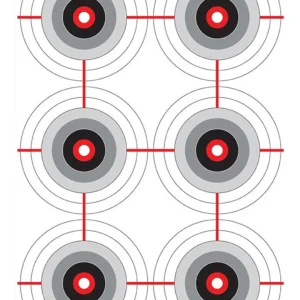 Birchwood Casey 37063 EZE-Scorer Bullseye Paper 12" x 18" Black/White Pkg of 100