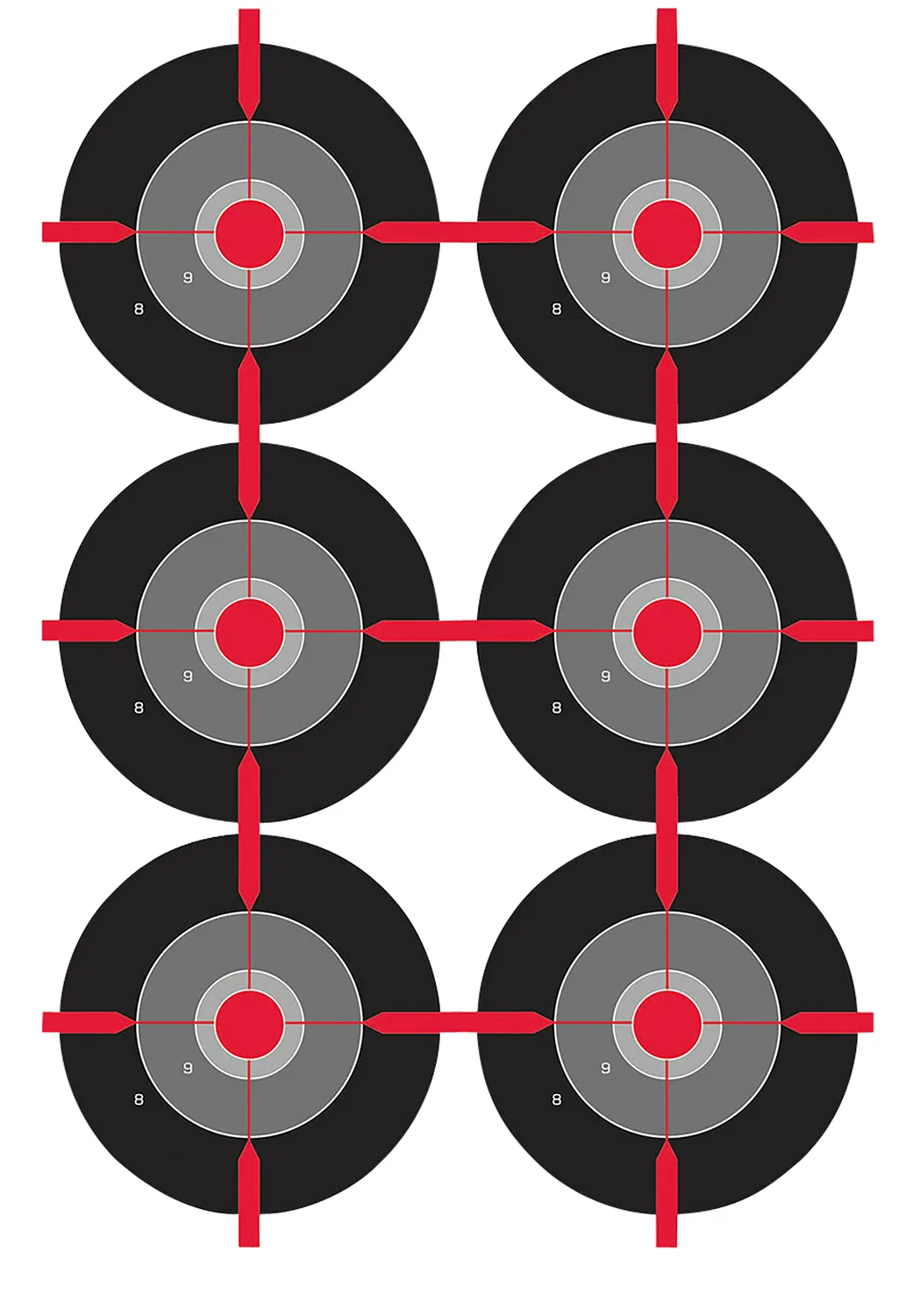 Birchwood Casey 35703 Dirty Bird Bullseye Tagboard Target 12" x 18" 100 Per Pkg