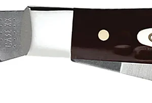 Case 00106 Stockman Medium 2.42"/1.58"/1.57" Folding Clip/Sheepsfoot/Pen Plain As-Ground Tru-Sharp SS Blade, Brown Jigged Synthetic Handle