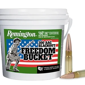 Remington Ammunition 20111 UMC Freedom Bucket 300Blackout 220gr Open Tip Flat Base 160 Per Box/4 Case