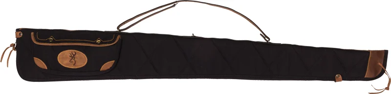 BROWNING LONA CANVAS GUN CASE - 52" BLACK/BROWN TRIM W/SLING