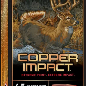 Winchester Ammo X65CLF Copper Impact 6.5Creedmoor 125gr Copper Extreme Point Lead Free 20 Per Box/10 Case