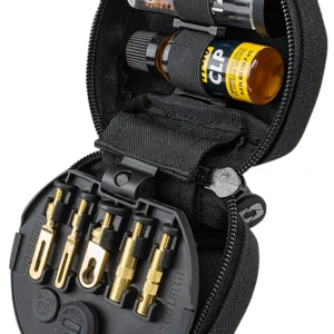 Otis FG753G 3-Gun Competition Cleaning Kit Multi-Caliber 12 Gauge Firearm Type Universal Bronze Bristle