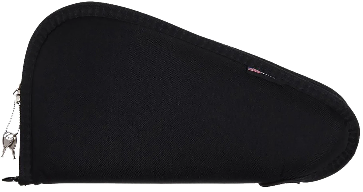 Allen 7413 Locking Handgun Case Black Endura, YKK Zippers & Foam Padding Includes 2 Keys 13" L