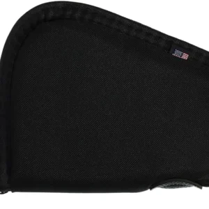 Allen 748 Locking Handgun Case Black Endura, YKK Zippers & Foam Padding Includes 2 Keys 8" L