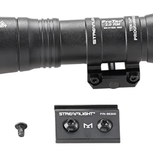 Streamlight 89003 ProTac 2.0 Black Anodized Aluminum 250/2000 Lumens White LED Bulb, 266 Meters Beam, Picatinny Rail Mount, Rifle