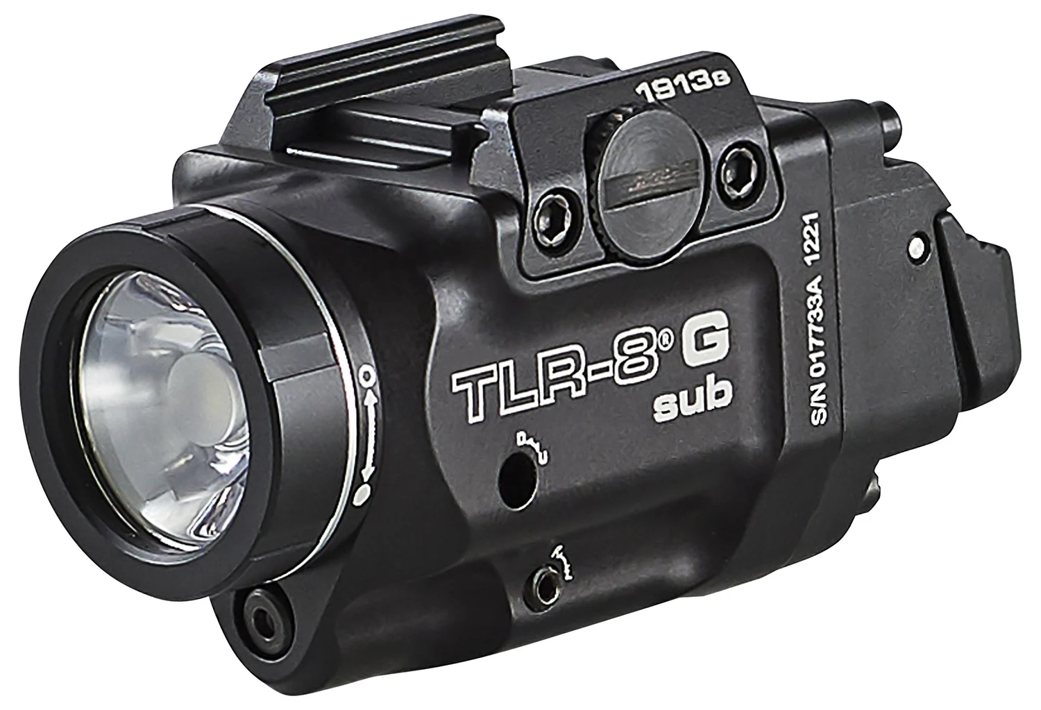 Streamlight 69438 TRL-8 G Sub Gun Light with Green Laser Black Anodized 500 Lumens White LED 1913 Short Rail Pistol