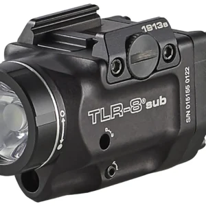 Streamlight 69418 TLR-8 Sub Gun Light with Red Laser Black Anodized 500 Lumens White LED 1913 Short Railed Pistol