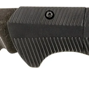 Templar Knife AAABK321 Auto Assist 3.50" Folding Drop Point Plain Black Oxide Stonewashed D2 Steel Blade, 4.25" Aluminum Handle