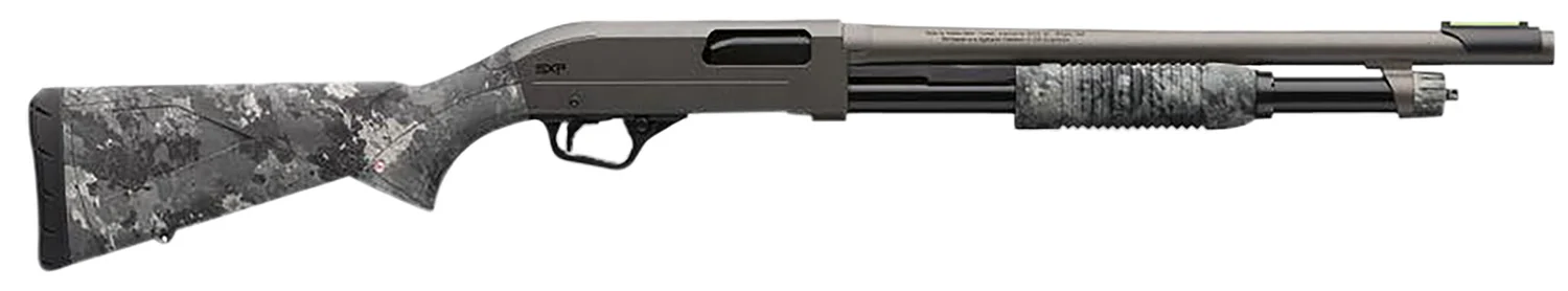 Winchester Repeating Arms 512450395 SXP Hybrid Defender 12 Gauge 3" Chamber 5+1 (2.75") 18", Gray Barrel/Rec, TrueTimber Midnight Synthetic Furniture, Fiber Optic Front