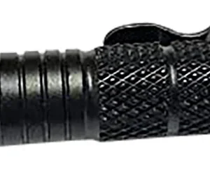 Uzi Accessories UZITACPEN2BK UZI Defender Black Aluminum Self Defense Pen Features Glass Breaker