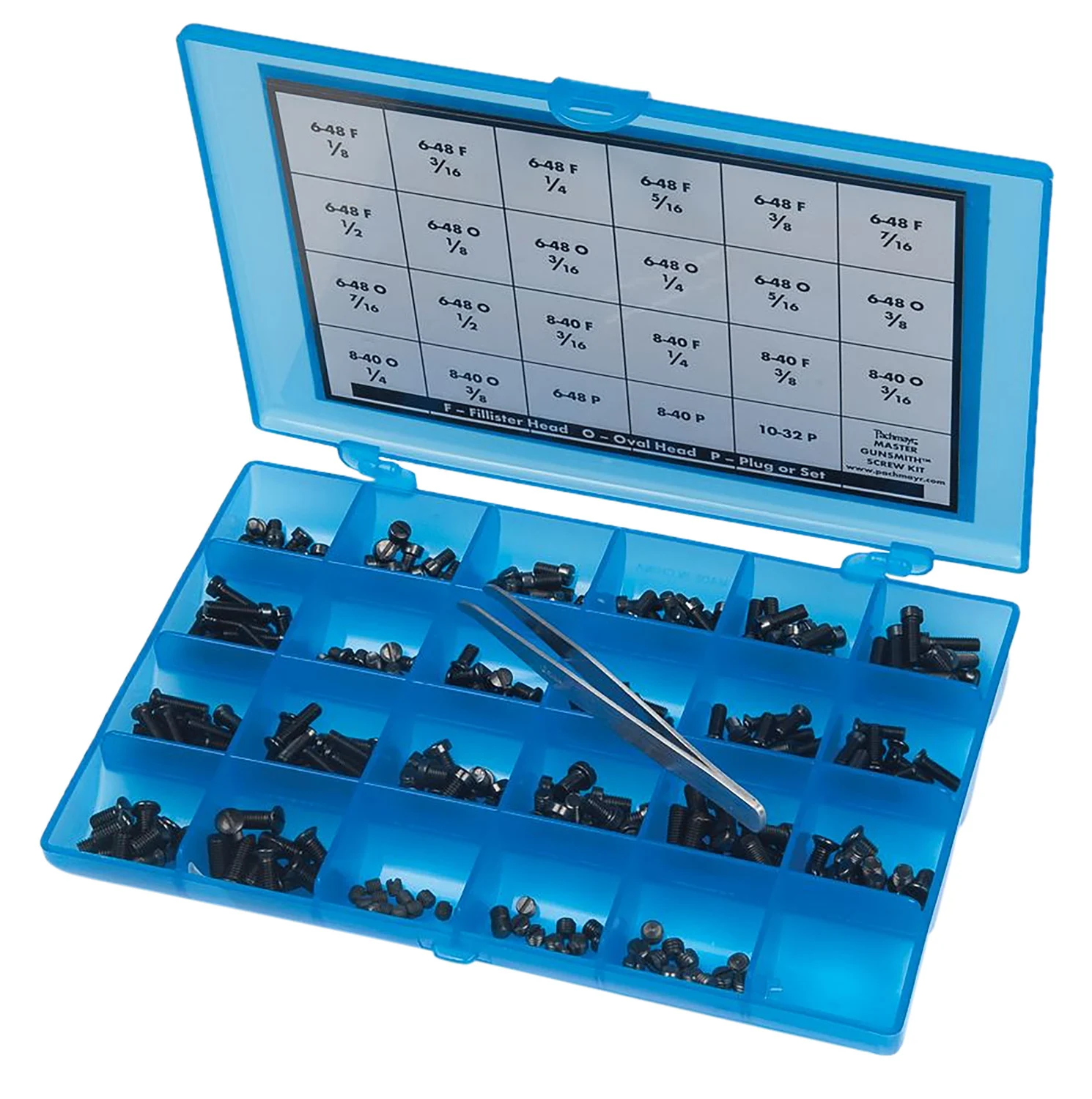 Pachmayr 03054 Master Gunsmith Screw Kit Blue Universal 277 Pieces