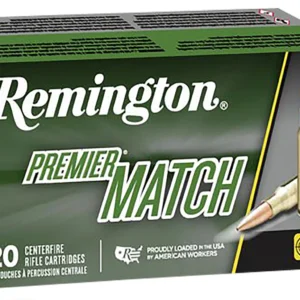 Remington Ammunition 27680 Premier Match 223Rem 69gr Sierra MatchKing BTHP 20 Per Box/10 Case